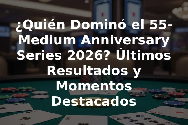 ¿Quién Dominó el 55-Medium Anniversary Series 2026? Últimos Resultados y Momentos Destacados