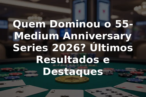 Quem Dominou o 55-Medium Anniversary Series 2026? Últimos Resultados e Destaques