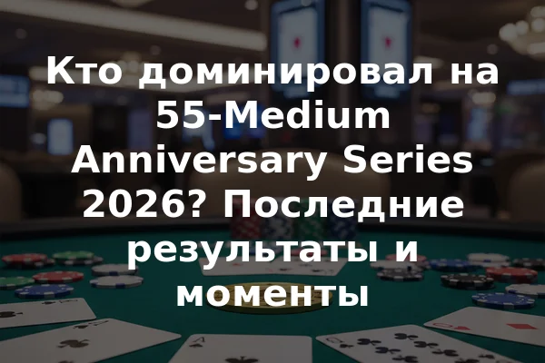 Кто доминировал на 55-Medium Anniversary Series 2026? Последние результаты и моменты