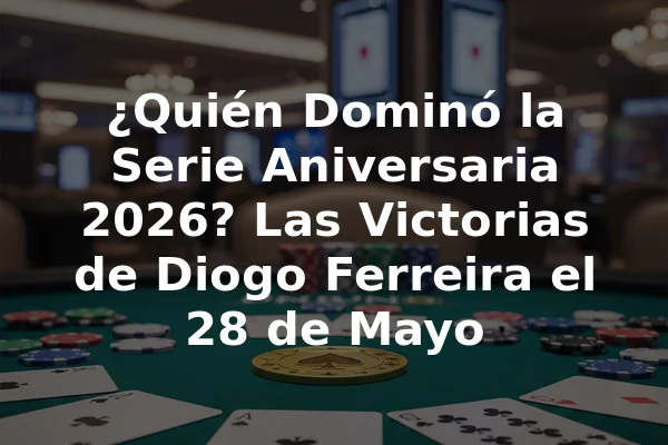 ¿Quién Dominó la Serie Aniversaria 2026? Las Victorias de Diogo Ferreira el 28 de Mayo