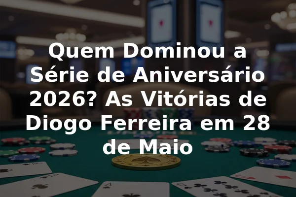 Quem Dominou a Série de Aniversário 2026? As Vitórias de Diogo Ferreira em 28 de Maio