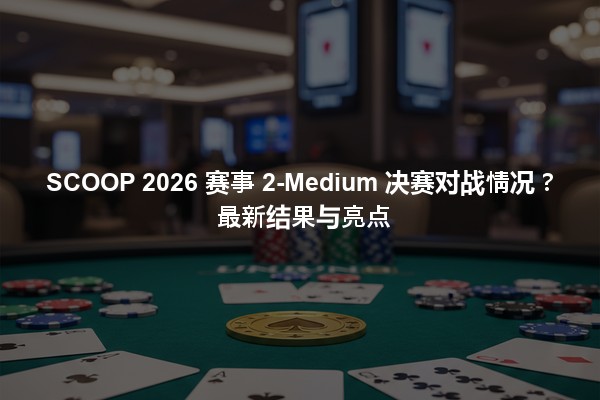 SCOOP 2026 赛事 2-Medium 决赛对战情况？最新结果与亮点