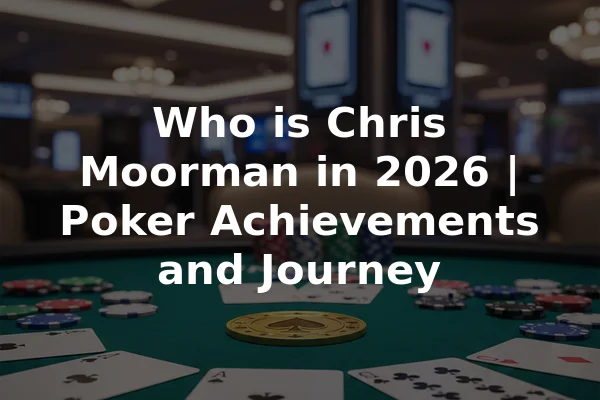 Who is Chris Moorman in 2026 | Poker Achievements and Journey