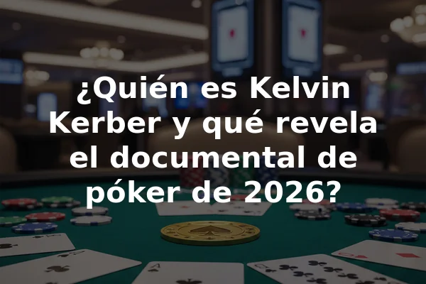 ¿Quién es Kelvin Kerber y qué revela el documental de póker de 2026?