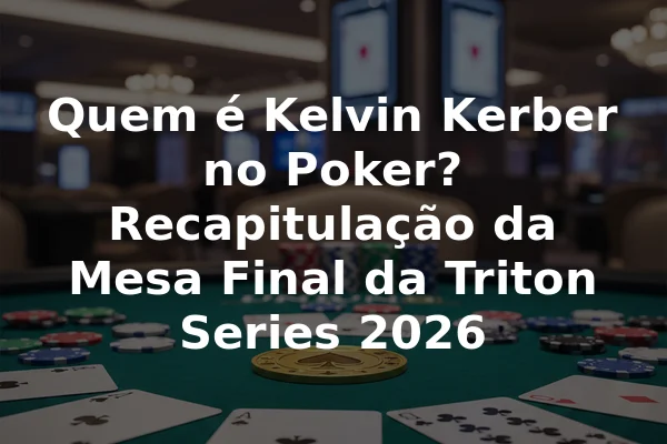 Quem é Kelvin Kerber no Poker? Recapitulação da Mesa Final da Triton Series 2026