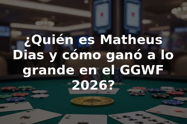 ¿Quién es Matheus Dias y cómo ganó a lo grande en el GGWF 2026?