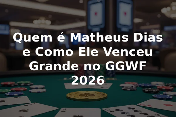 Quem é Matheus Dias e Como Ele Venceu Grande no GGWF 2026