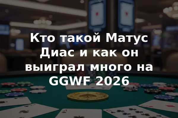 Кто такой Матус Диас и как он выиграл много на GGWF 2026