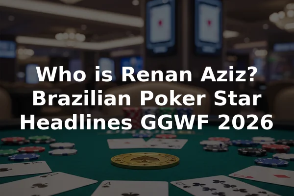 Who is Renan Aziz? Brazilian Poker Star Headlines GGWF 2026