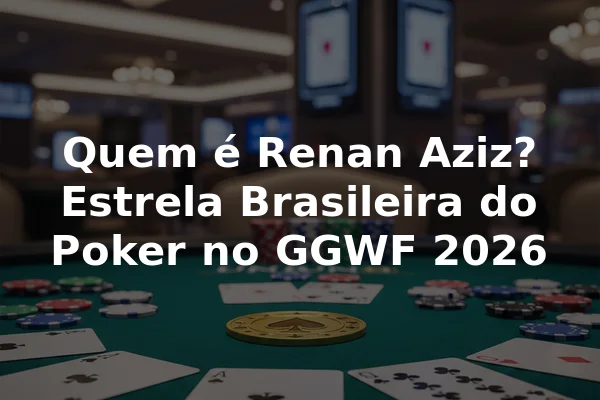 Quem é Renan Aziz? Estrela Brasileira do Poker no GGWF 2026