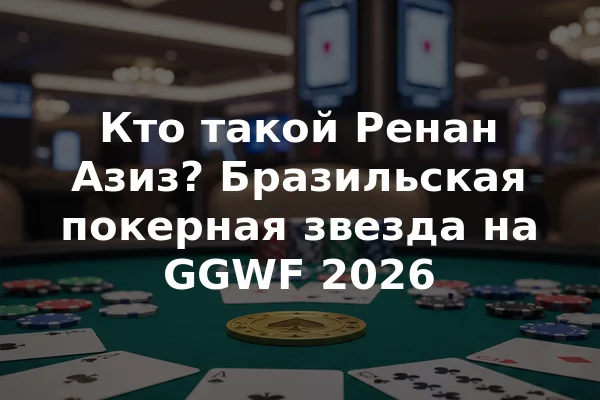 Кто такой Ренан Азиз? Бразильская покерная звезда на GGWF 2026