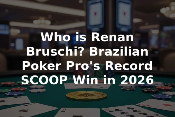 Who is Renan Bruschi? Brazilian Poker Pro's Record SCOOP Win in 2026