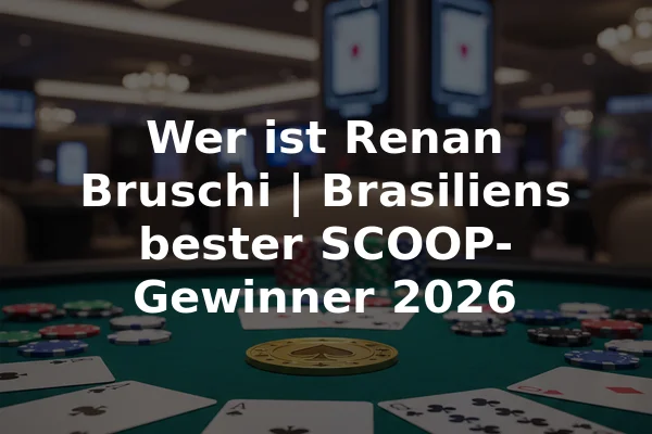 Wer ist Renan Bruschi | Brasiliens bester SCOOP-Gewinner 2026