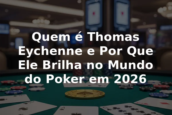 Quem é Thomas Eychenne e Por Que Ele Brilha no Mundo do Poker em 2026