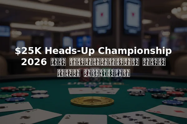 $25K Heads-Up Championship 2026 के सेमीफाइनल में कौन पहुंचा