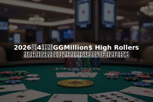2026年4月のGGMillion$ High Rollersファイナルテーブルに進出したのは誰？