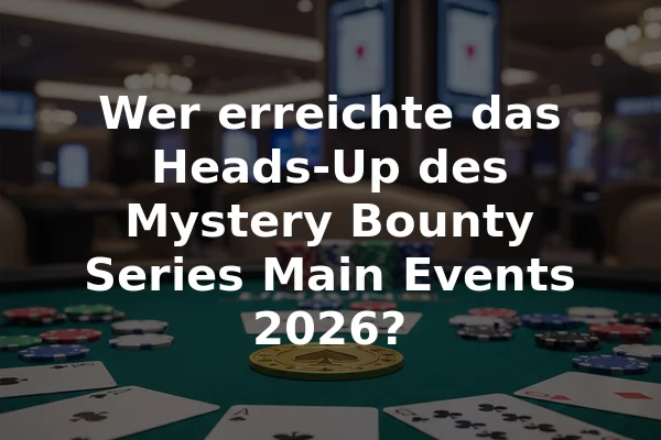 Wer erreichte das Heads-Up des Mystery Bounty Series Main Events 2026?