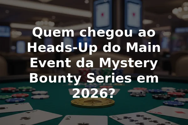 Quem chegou ao Heads-Up do Main Event da Mystery Bounty Series em 2026?