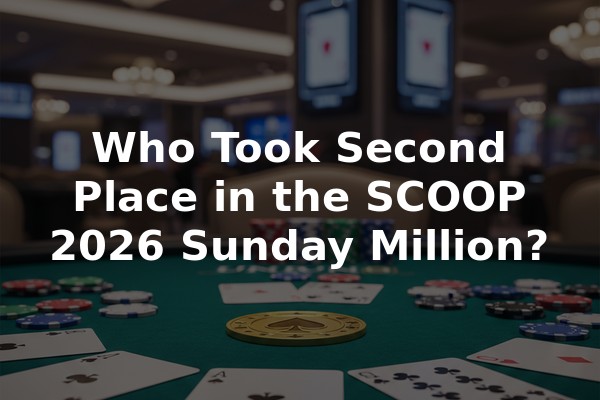 Who Took Second Place in the SCOOP 2026 Sunday Million?