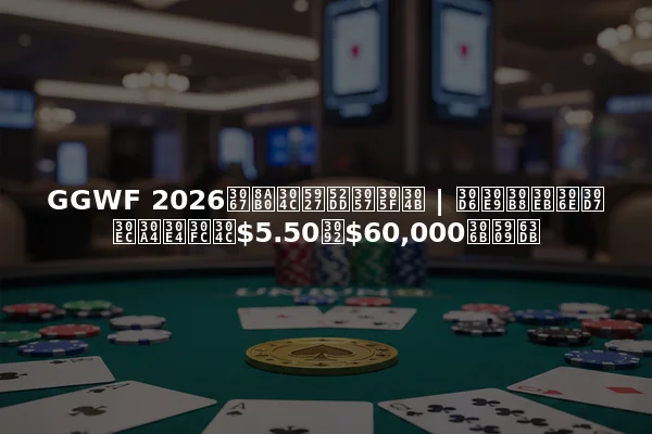 GGWF 2026で誰が大勝したか | ブラジルのプレイヤーが$5.50を$60,000に変換