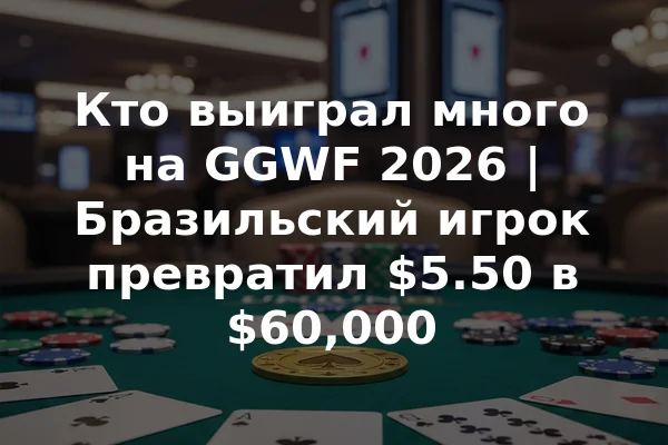 Кто выиграл много на GGWF 2026 | Бразильский игрок превратил $5.50 в $60,000