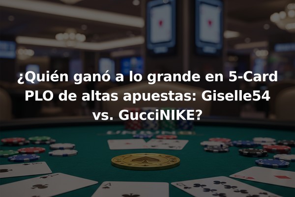 ¿Quién ganó a lo grande en 5-Card PLO de altas apuestas: Giselle54 vs. GucciNIKE?