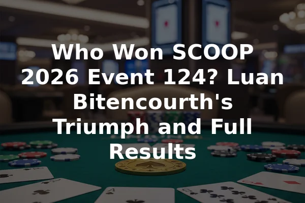 Who Won SCOOP 2026 Event 124? Luan Bitencourth's Triumph and Full Results