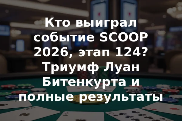 Кто выиграл событие SCOOP 2026, этап 124? Триумф Луан Битенкурта и полные результаты