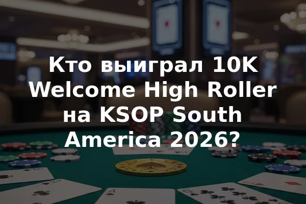 Кто выиграл 10K Welcome High Roller на KSOP South America 2026?