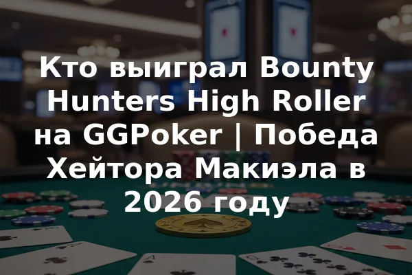 Кто выиграл Bounty Hunters High Roller на GGPoker | Победа Хейтора Макиэла в 2026 году