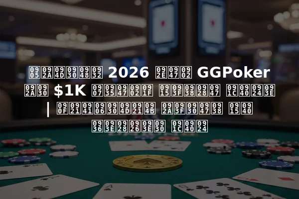 अप्रैल 2026 में GGPoker पर $1K इवेंट किसने जीता | एडुआर्डो पिरेस की शानदार जीत