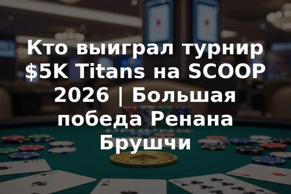 Кто выиграл турнир $5K Titans на SCOOP 2026 | Большая победа Ренана Брушчи