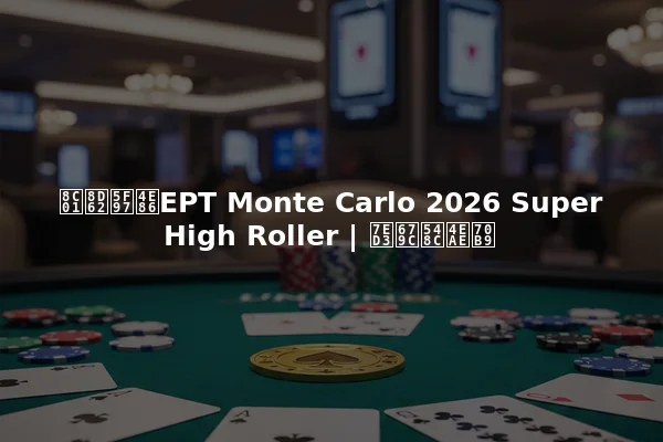 谁赢得了EPT Monte Carlo 2026 Super High Roller | 结果和亮点