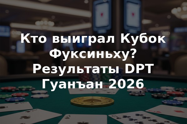Кто выиграл Кубок Фуксиньху? Результаты DPT Гуанъан 2026