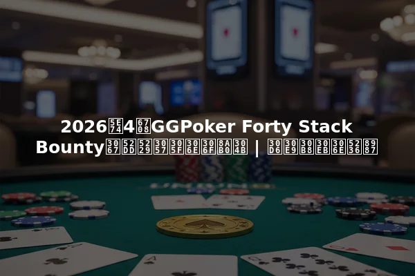 2026年4月GGPoker Forty Stack Bountyで勝利したのは誰か | ブラジルの制覇