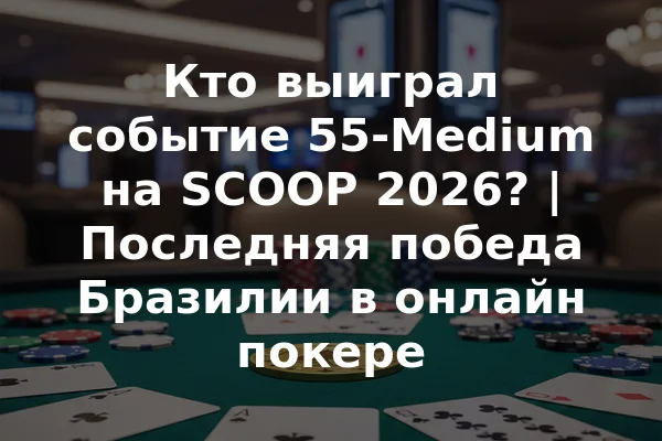 Кто выиграл событие 55-Medium на SCOOP 2026? | Последняя победа Бразилии в онлайн покере