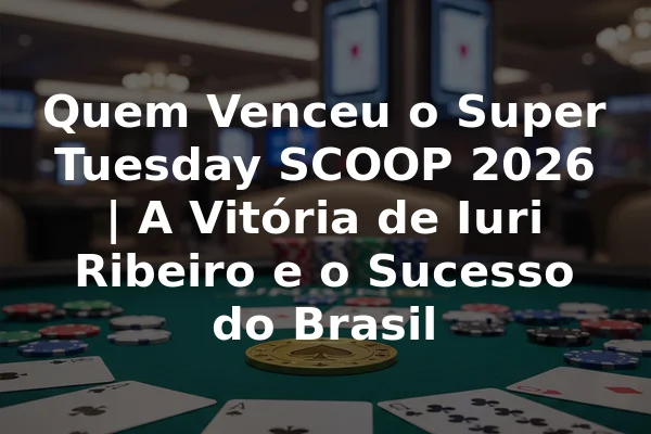 Quem Venceu o Super Tuesday SCOOP 2026 | A Vitória de Iuri Ribeiro e o Sucesso do Brasil