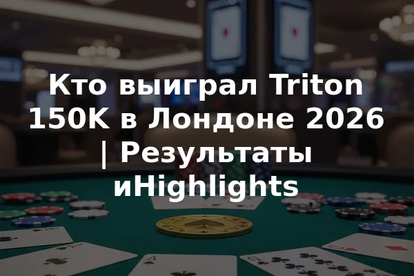 Кто выиграл Triton 150K в Лондоне 2026 | Результаты иHighlights