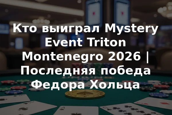 Кто выиграл Mystery Event Triton Montenegro 2026 | Последняя победа Федора Хольца