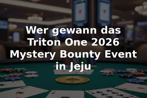 Wer gewann das Triton One 2026 Mystery Bounty Event in Jeju
