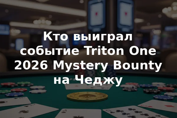 Кто выиграл событие Triton One 2026 Mystery Bounty на Чеджу