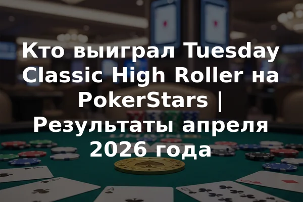 Кто выиграл Tuesday Classic High Roller на PokerStars | Результаты апреля 2026 года