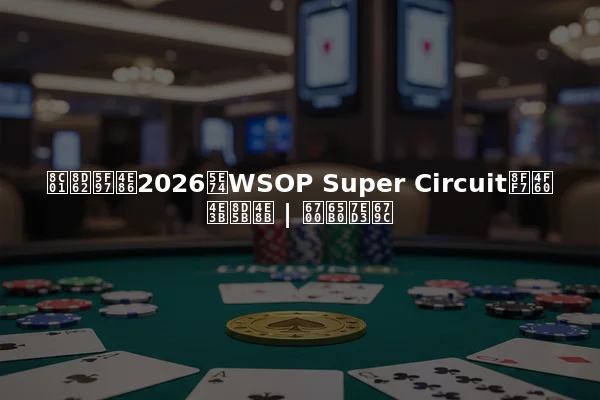 谁赢得了2026年WSOP Super Circuit迷你主赛事 | 最新结果