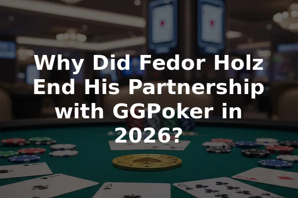 Why Did Fedor Holz End His Partnership with GGPoker in 2026?
