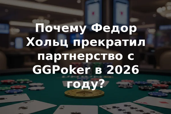 Почему Федор Хольц прекратил партнерство с GGPoker в 2026 году?