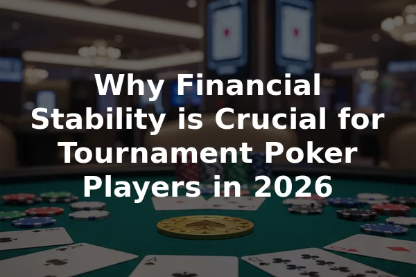 Why Financial Stability is Crucial for Tournament Poker Players in 2026