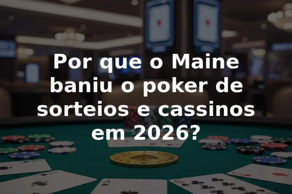 Por que o Maine baniu o poker de sorteios e cassinos em 2026?