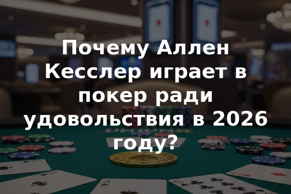 Почему Аллен Кесслер играет в покер ради удовольствия в 2026 году?