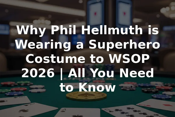 Why Phil Hellmuth is Wearing a Superhero Costume to WSOP 2026 | All You Need to Know