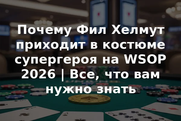 Почему Фил Хелмут приходит в костюме супергероя на WSOP 2026 | Все, что вам нужно знать